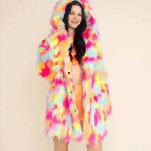 SpiritHoods Neon Calico Kitty - Picture 1 of 3